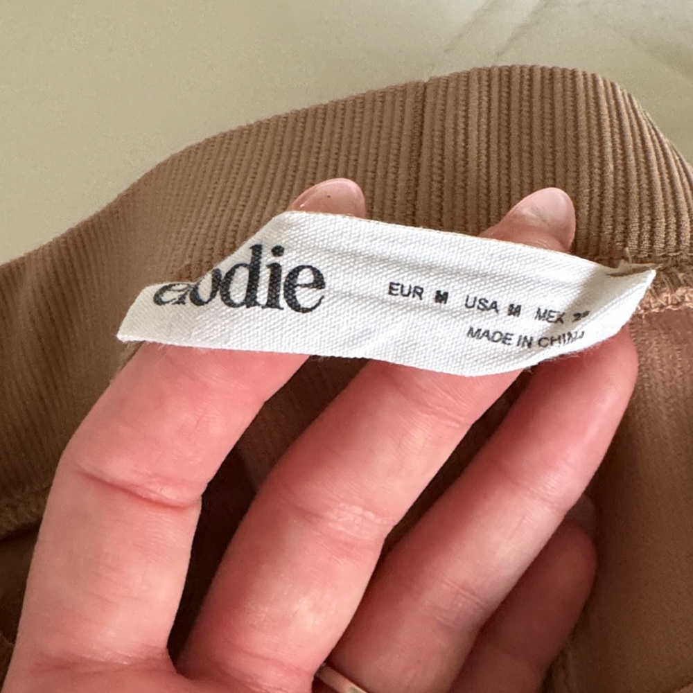 Elodie Tan Ribbed Pants - Picture 2 of 5